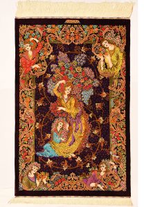 Persian Qom Silk - Bitarafan - N154