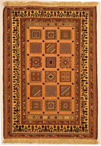 Persian Sirjan Kilim Carpet - Compartment-3D - N645