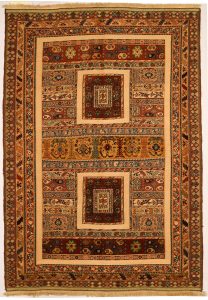 Persian Sirjan Kilim Carpet - Stripe-3D - N671