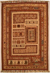 Persian Sirjan Kilim Carpet - Compartment-3D - N673