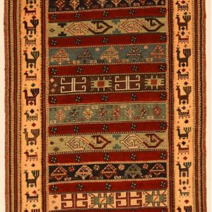 Persian Sirjan Kilim Carpet – Double knotted – N923